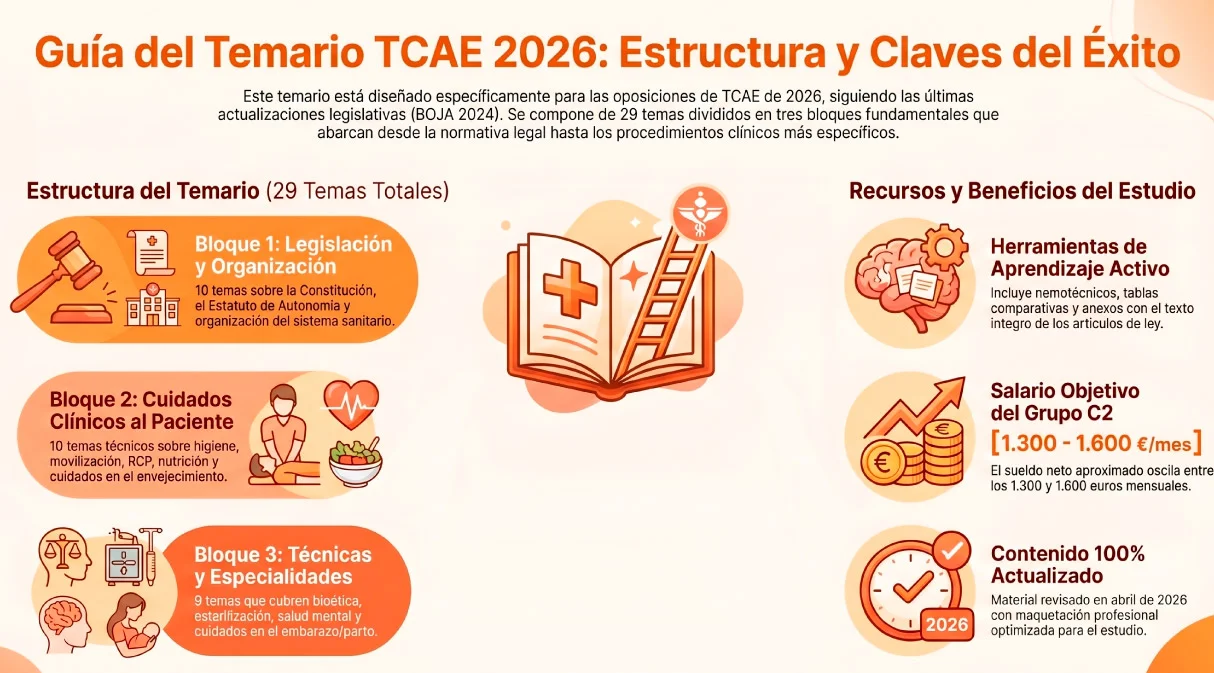 Guía resumen del temario de TCAE