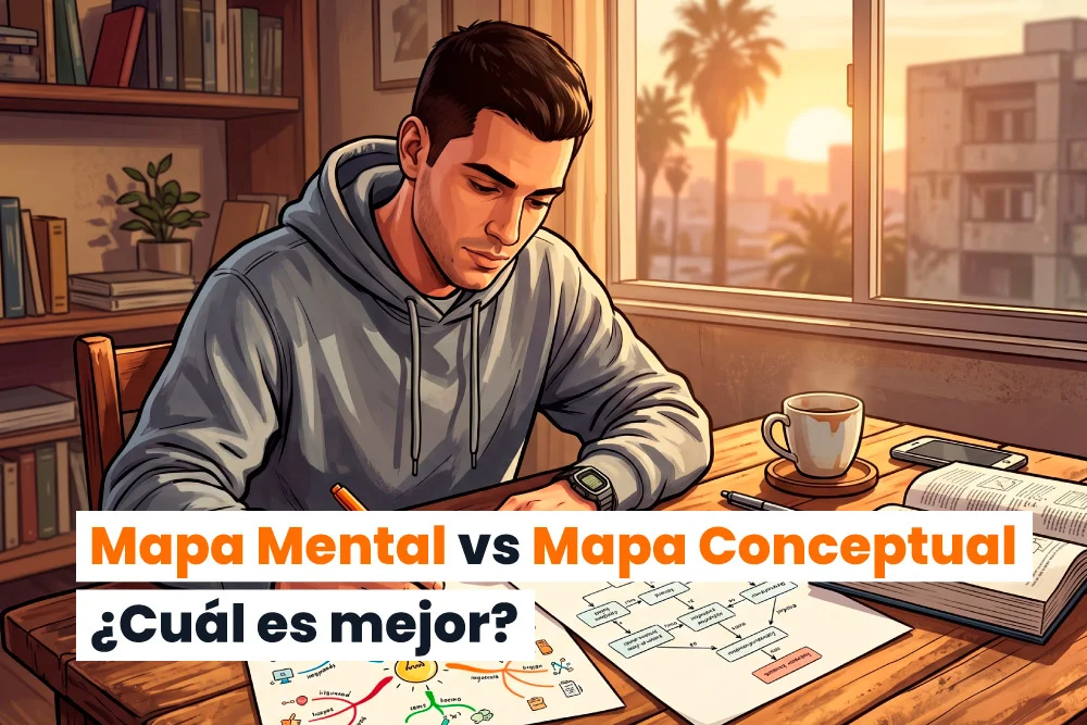 Mapa mental o mapa conceptual: cuál usar en cada fase de tu oposición