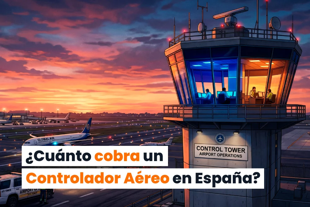 Cuánto cobra un Controlador Aéreo en 2026: del sueldo real del primer día hasta los 200.000 €