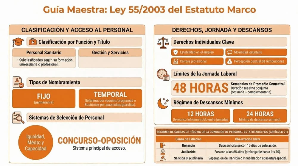 Resumen Ley 55-2003 del Estatuto Marco del personal estatutario de les servicios de salud